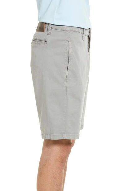 34 Heritage Nevada Soft Touch Stretch Flat Front Shorts In Griffin Soft Touch