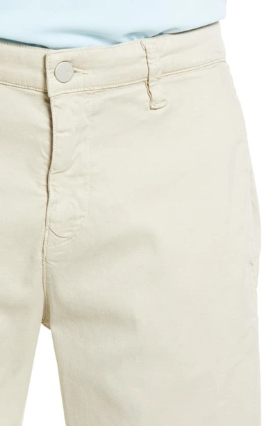 34 Heritage Nevada Soft Touch Stretch Flat Front Shorts In Stone Soft Touch
