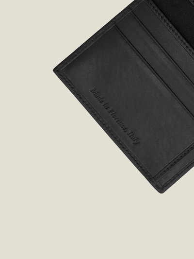Shop Luca Faloni Black Bifold Cardholder