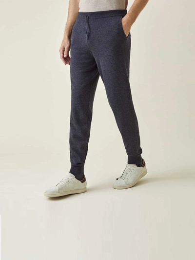 Shop Luca Faloni Charcoal Grey Pure Cashmere Joggers In Dark Grey