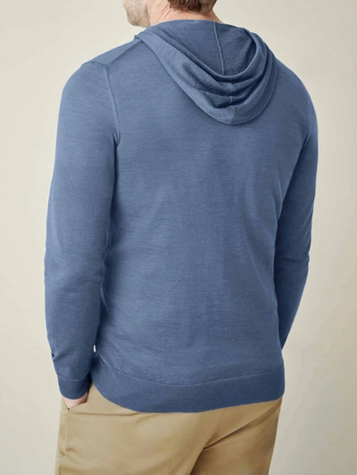 Shop Luca Faloni Azure Fine Silk-cashmere Hoodie In Light Blue