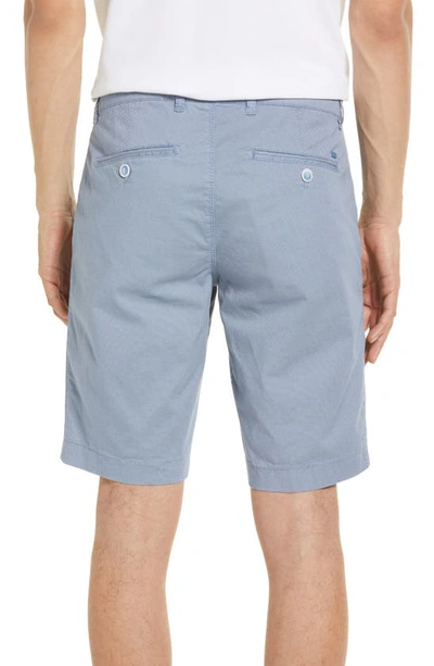 Shop Brax Bari Cotton Blend Bermuda Shorts In Smoke Blue