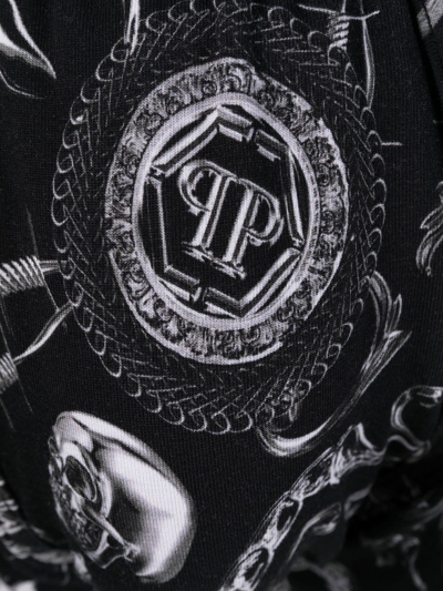 Shop Philipp Plein Graphic-print Low-rise Boxers In Black
