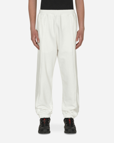 Shop Slam Jam Panel Basic Sweatpants White In Beige