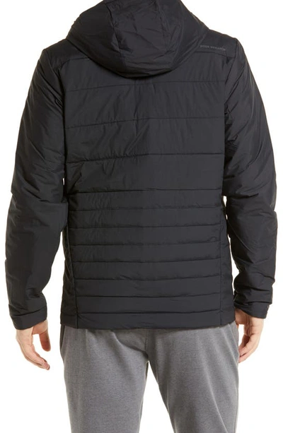 Shop Outdoor Research Shadow Water Resistant Insulated Hooded Jacket In Black