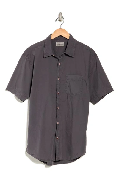 Shop Coastaoro Pismo Short Sleeve Regular Fit Shirt In Charcoal