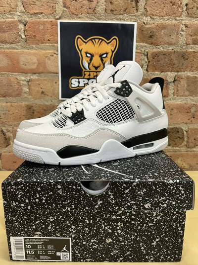 Pre-owned Air Jordan Nike 4 Military Black Men Dh6927-111 Gs 408452-111 In  Hands Ships Now In Multicolor