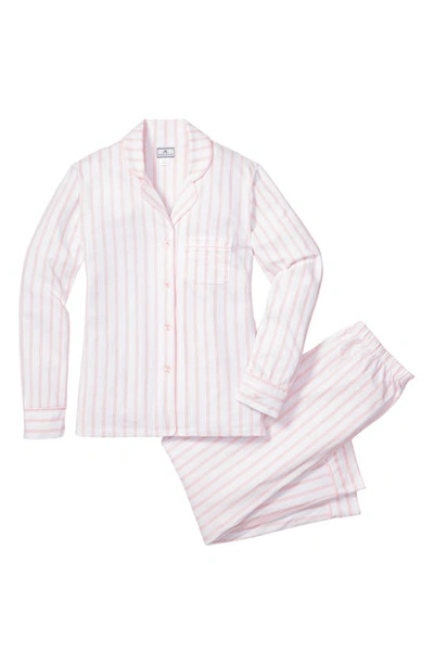 Shop Petite Plume Pink Stripe Cotton Pima Pajamas