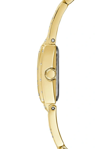 Shop Guess Analog Bracelet Watch, 22mm In Gold Tone