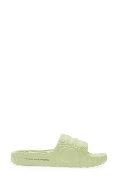 Shop Adidas Originals Adilette 22 Sport Slide Sandal In Magic Lime/ Magic Lime