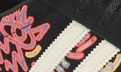 Shop Adidas Originals Campus 80s Pride Sneaker In Off White/ Core Black