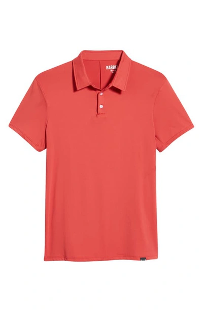 Shop Barbell Apparel Havok Stretch Solid Polo In Crimson