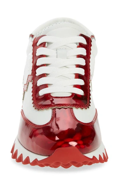 Christian Louboutin Loubishark Donna Leather Red Sole Runner Sneakers In  Loubi/bianco | ModeSens