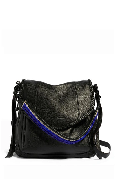 Shop Aimee Kestenberg All For Love Convertible Leather Shoulder Bag In Black/ Sandy