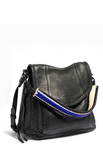 Shop Aimee Kestenberg All For Love Convertible Leather Shoulder Bag In Black/ Sandy