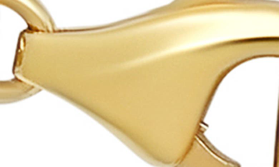 Shop Crislu Cubic Zirconia Charm Paper Clip Bracelet In Gold