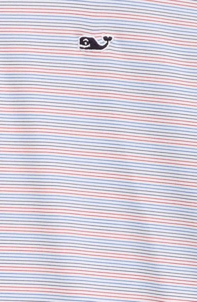 Shop Vineyard Vines Kids' St. Jean Stripe Sankaty Performance Polo In Stjean Multi-whtecap