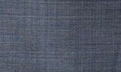 Shop Canali Kei Denim Effect Wool Suit In Blue