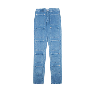 Shop Lourdes Nyc 20 Pockets Jeans In Blue