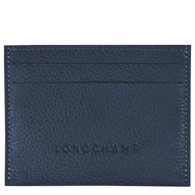 Shop Longchamp Cardholder Le Foulonné In Navy