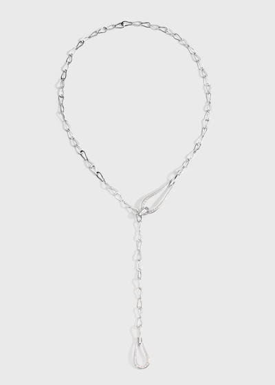 Shop Pomellato Fantina 18k White Gold Diamond Necklace