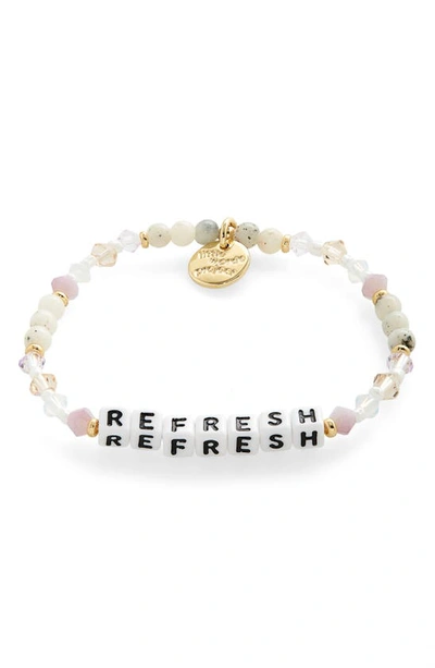 Shop Little Words Project Refresh Beaded Stretch Bracelet In Multi