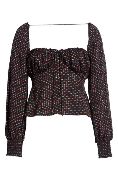 Afrm Isadora Corset Top In Multi Geo