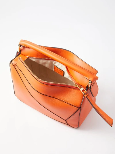 Leather crossbody bag Loewe Orange in Leather - 24619737