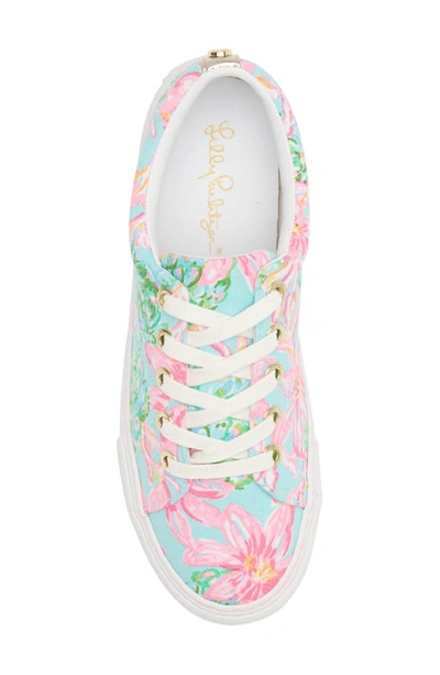 Shop Lilly Pulitzer Abigail Sneaker In Surf Blue