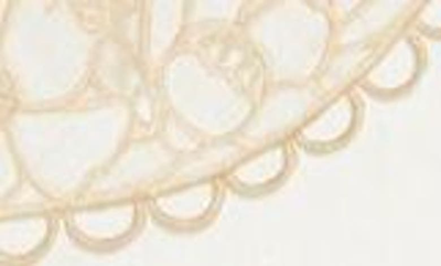 Shop Zimmermann Butterfly Embroidered Yoke Linen Blouse In Ivory