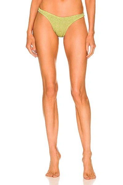 Shop Bond Eye Scene Brief Bikini Bottom In Citron Shimmer