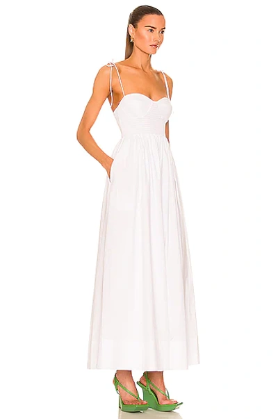 Shop Staud Landry Dress In White