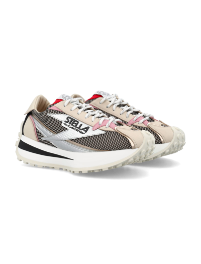 Stella Mccartney Reclypse Lace-up Sneakers In Beige Silver