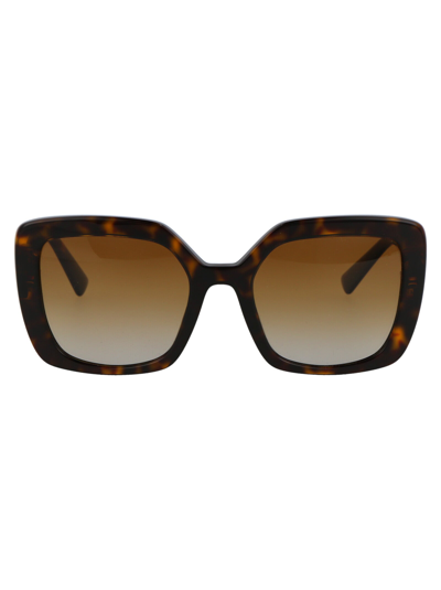 Shop Valentino Sunglasses In Havana