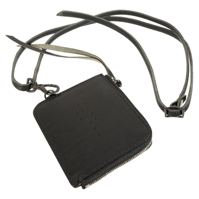 Shop The Viridi-anne Leather Neck Coin Purse In Black