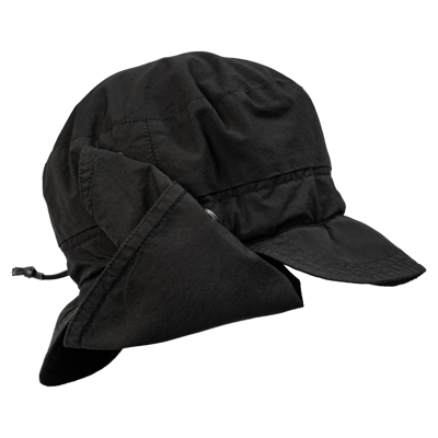 Shop The Viridi-anne Black Cotton Mask Cap