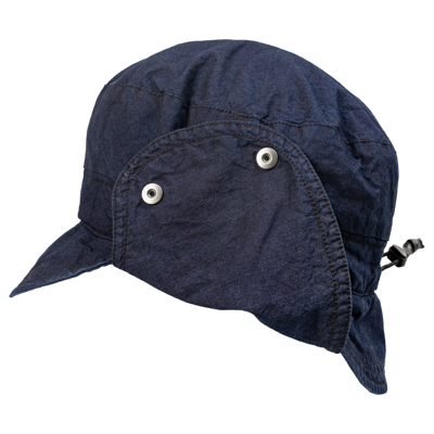 Shop The Viridi-anne Cotton Mask Cap In Navy Blue