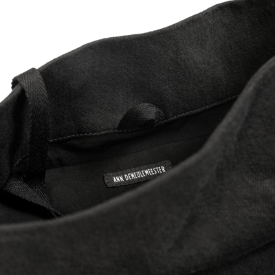 Shop Ann Demeulemeester June Small Shoulder Bag Denim In Black