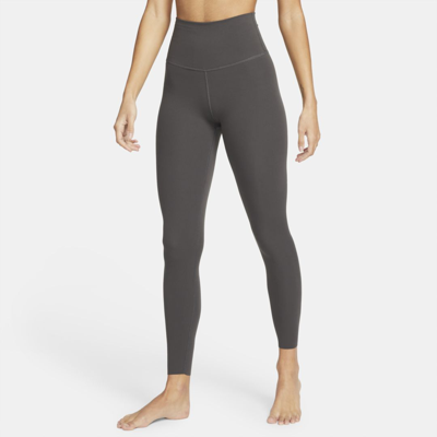 Shop Nike Women's  Yoga Dri-fit Luxe High-waisted 7/8 Infinalon Leggings In Brown