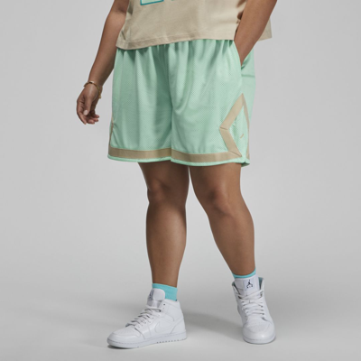 Shop Jordan Women's  (her)itage Diamond Shorts (plus Size) In Green