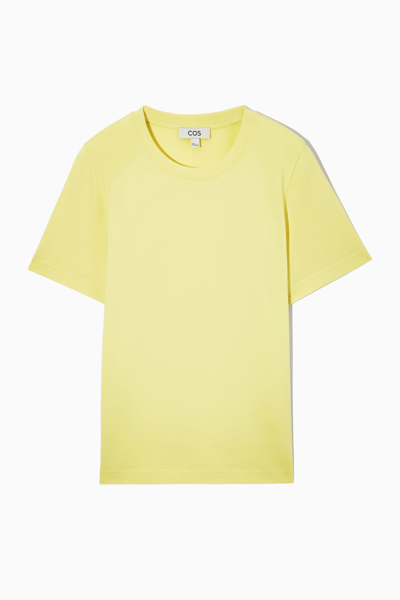 Shop Cos Regular Fit T-shirt In Yellow