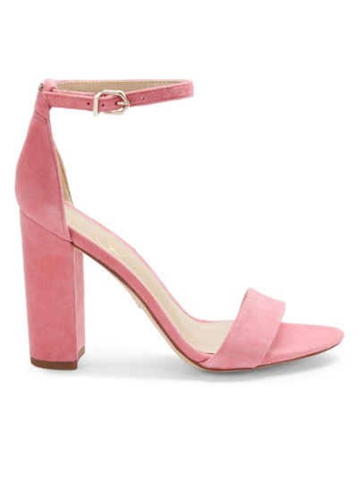 Shop Sam Edelman Women's Yaro Suede Sandals In Rose