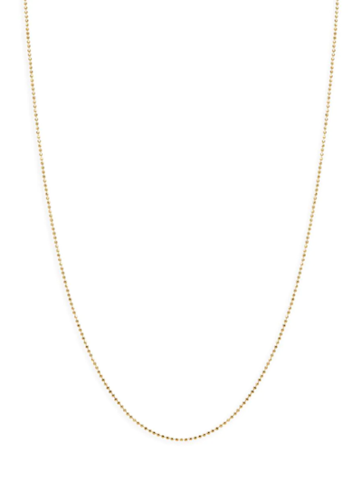 Shop Saks Fifth Avenue Women's 14k Yellow Gold Bead Chain Necklace/18"