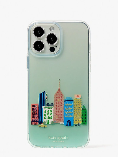 Shop Kate Spade City Skyline Iphone 13 Pro Max Case In Multi