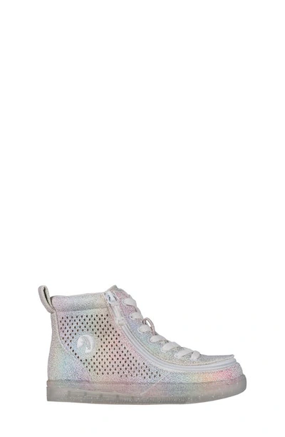 Shop Billy Footwear Classic Hi-rise Sneaker In Rainbow Crackle/ White
