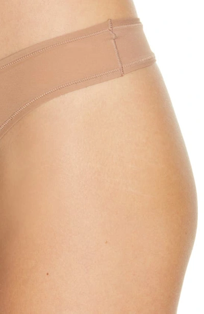 Shop Skims Fits Everybody Dipped Front Thong In Sienna