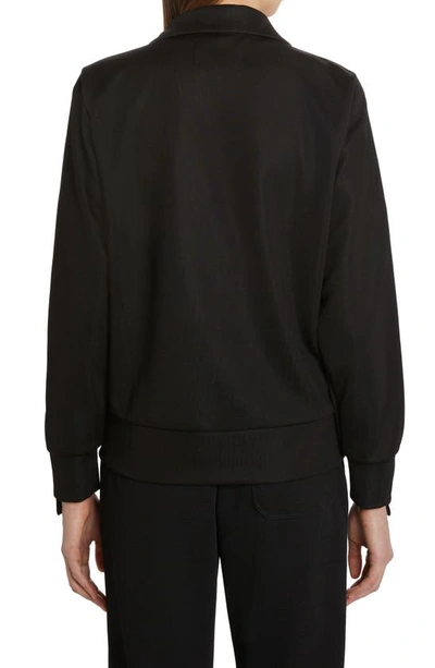 Golden Goose Deluxe Brand High-collar Sweatshirt With Star Detailing And Zipper In Black/white
