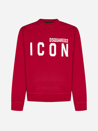 Shop Dsquared2 Icon Logo Cotton Sweatshirt