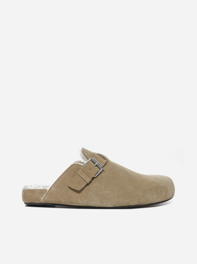 Shop Isabel Marant Mirvinh Suede Mules