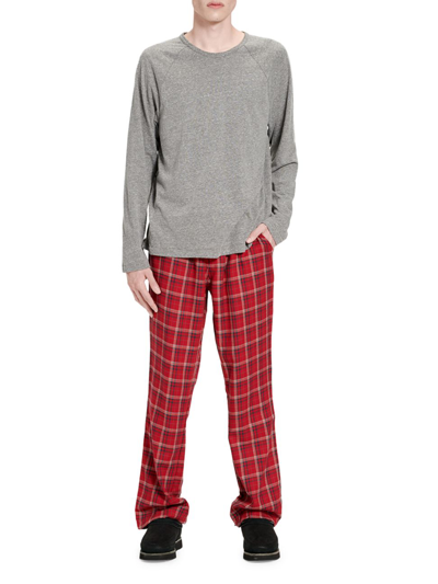 Shop Ugg Steiner 2-piece Pajama Set In Redplaid